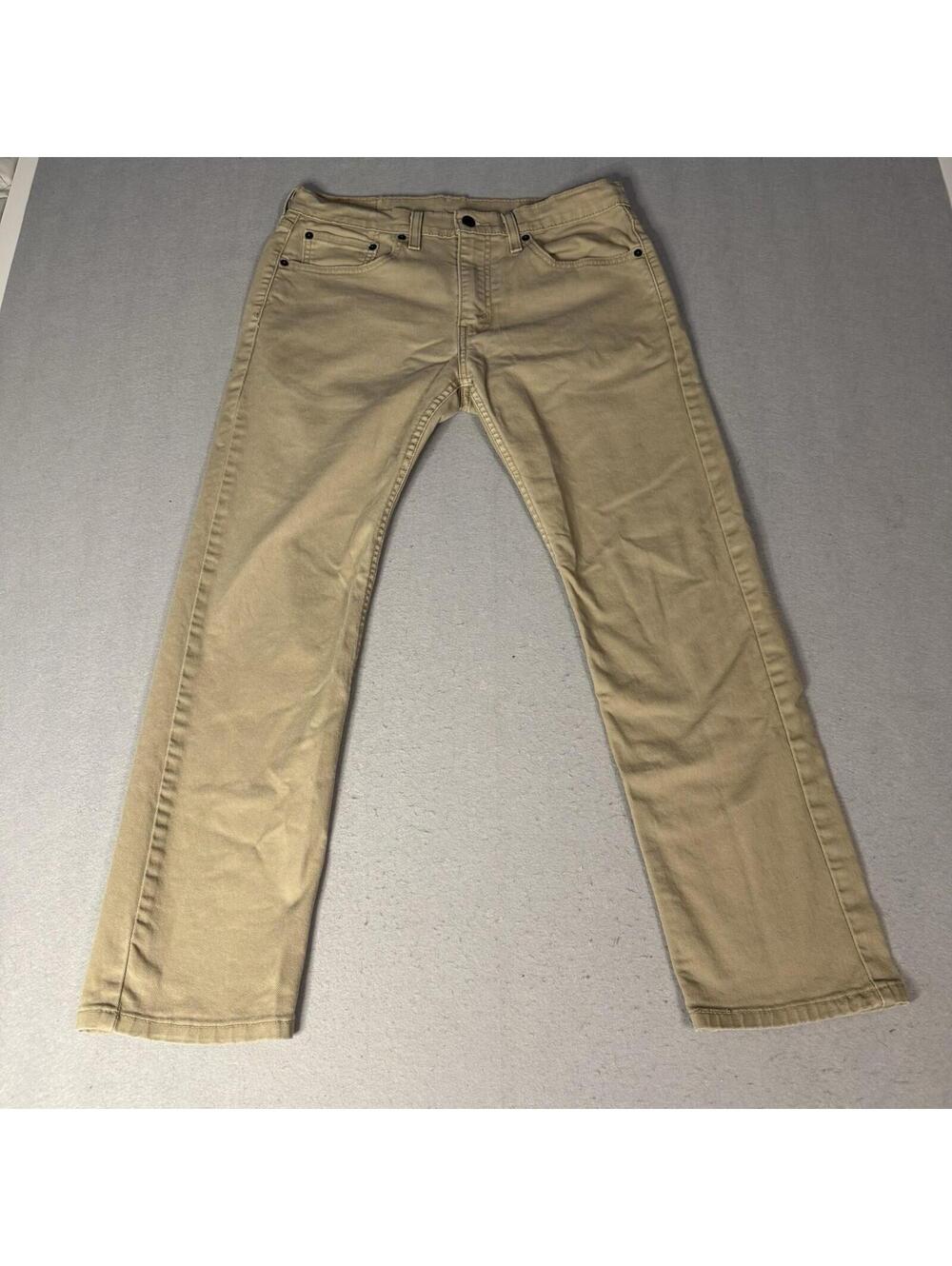 Levis 502 Jeans Mens 32x30 Pants Tan Beige Khaki‎ Modern Western Basic Minimal